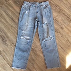 High Rise Light Wash Jeans